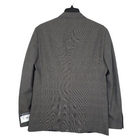 Vince Camuto Men's Slim-Fit Super Stretch Suit Jacket Grey Plaid 42L NWT - Picture 3 of 7